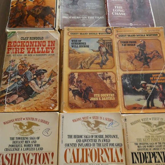 Lot Of 9 Vintage Western Paperbacks Dana Fuller Ross Max Brand & More - Picture 3 of 8